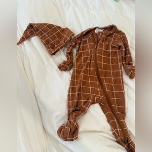 Spearmint Love Footie with Hat 0-3M